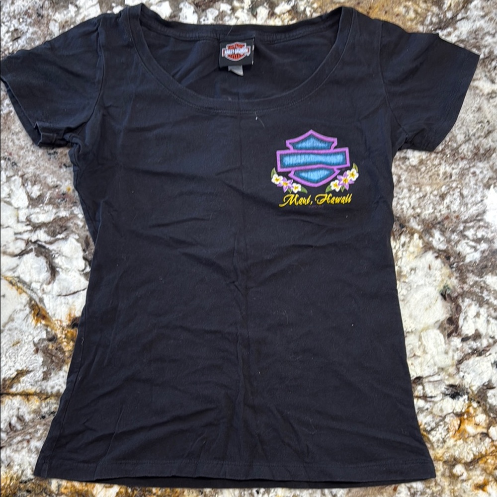 Vintage Harley-Davidson Black Graphic T-Shirt